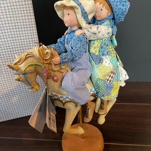 2004 Holly Hobbie and Robbie TCFC figurine riding a carousel horse